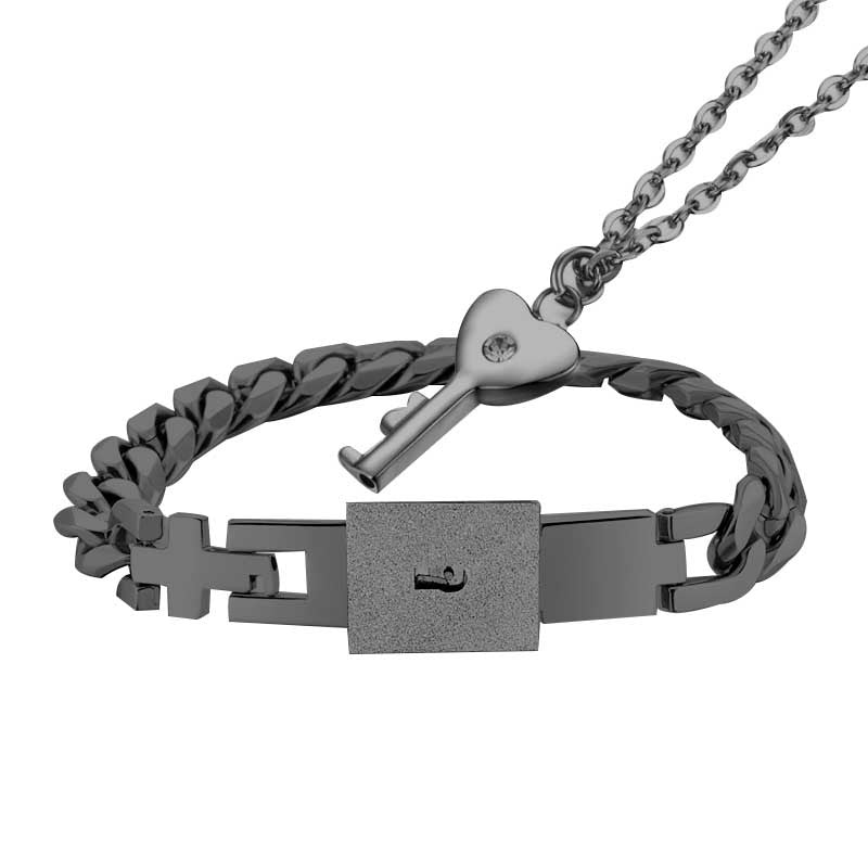Venta al por mayor collar de pulsera de acero inoxidable para el día de San Valentín